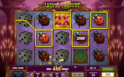 Lady of Fortune Slot Bonus Feature