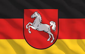 Das Wappen von Niedersachsen