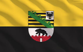 Das Wappen von Sachsen-Anhalt