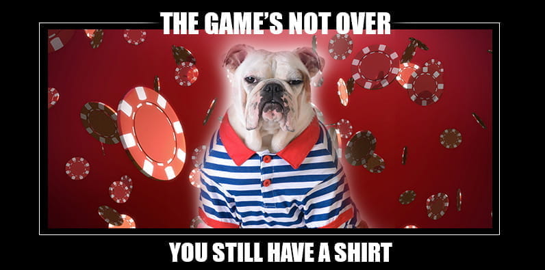 Das Spiel ist noch nicht vorbei: Poker Hund Meme