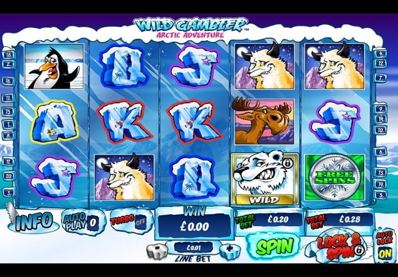 Wild Gambler Arctic Adventure Online-Spielautomat
