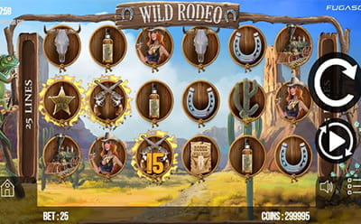 Den Western Slot Wild Rodeo, könnt ihr im 14Red Casino online auf dem Handy spielen.