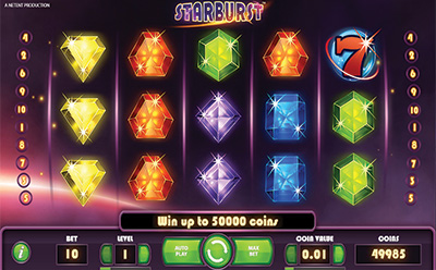 Der Starburst Slot im 1Bet Casino.