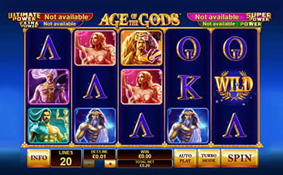 Bei Ladbrokes den Jackpot Slot Age of Gods spielen