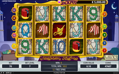 Arabian Nights Slot Freispiele von NetEnt.