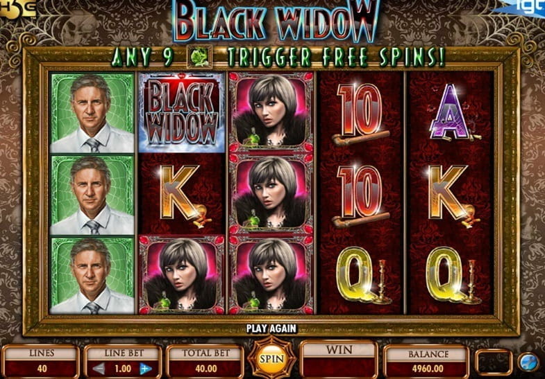 Black Widow Krimi-Thema Slot