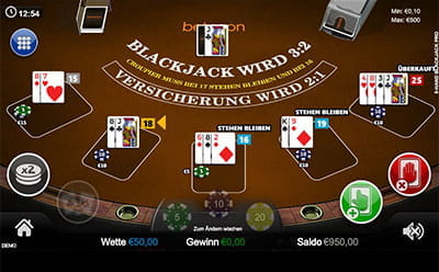 Die Möglichkeit Blackjack in mehreren Varianten zu spielen, fehlt auch im Betsson Mobile Casino nicht.