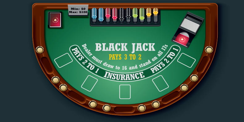 Tata Letak Blackjack Tisch