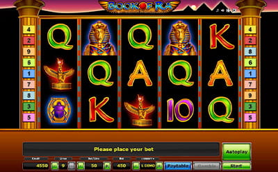 Book of Ra in der bwin Online Spielhalle.