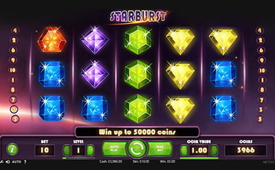 Starburst Slot von NetEnt bei Casiplay