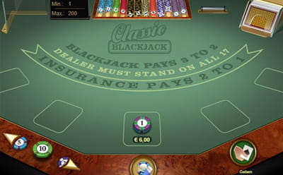 Die mobile Version von mr.play hat 2 Blackjack Spiele