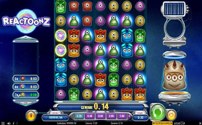 Spielt jetzt den Reactoonz Slot im Crazeplay Casino!