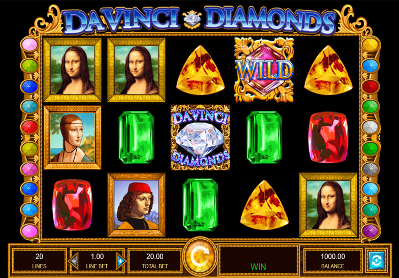 Da Vinci Diamonds online kostenlos spielen