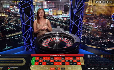 Double Ball Roulette im Playzee Live Casino