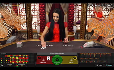 Dragon Tiger Baccarat beim Unibet Live Casino