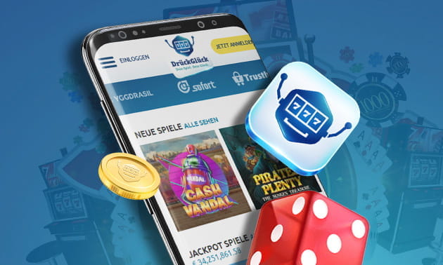 Die DrückGlück App punktet mit einem großen Casino Spielangebot. Wir haben die Spielbank auf Herz und Nieren geprüft.