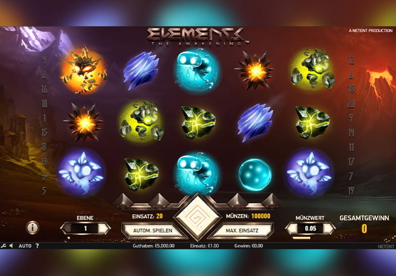 Elements: The Awakening Spielautomat