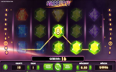 Der Starburst Slot von NetEnt.