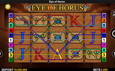 Eye of Horus in der AdmiralBet Online Spielhalle.