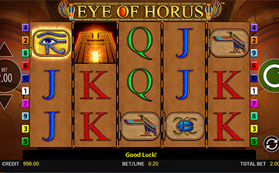 Eye of Horus in der EU Spielothek Online Spielhalle