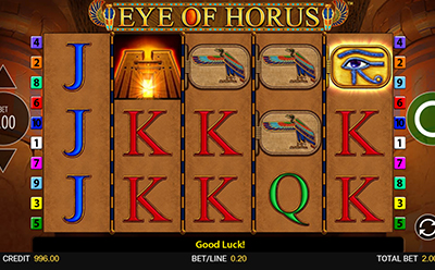 Eye of Horus in der Mr Green Online Spielhalle.