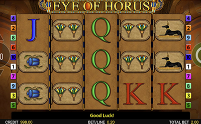 Eye of Horus in der Swift Spiele Spielhalle.