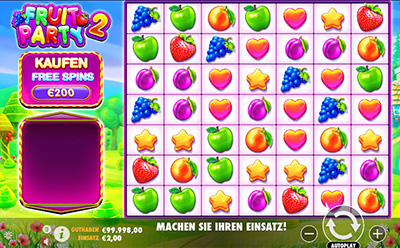 Neues Casino Spiel Fruit Party von Pragmatic Play.