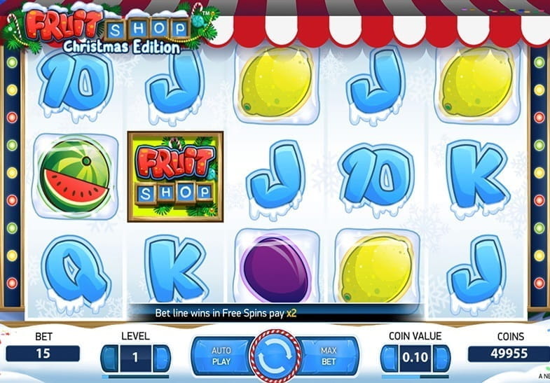 Demo vom Fruit Shop Christmas Edition Slot.