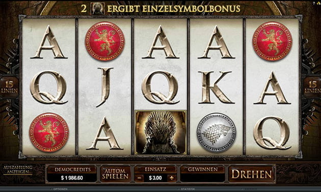 Taucht selbst ein in die Kultserie Games of Thrones und legt los mit dem Slot von Microgaming.