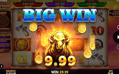 Golden Buffalo Double Up Slot Bonusspiel