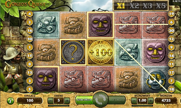 Gonzo’s Quest 3D Video Slot von NetEnt