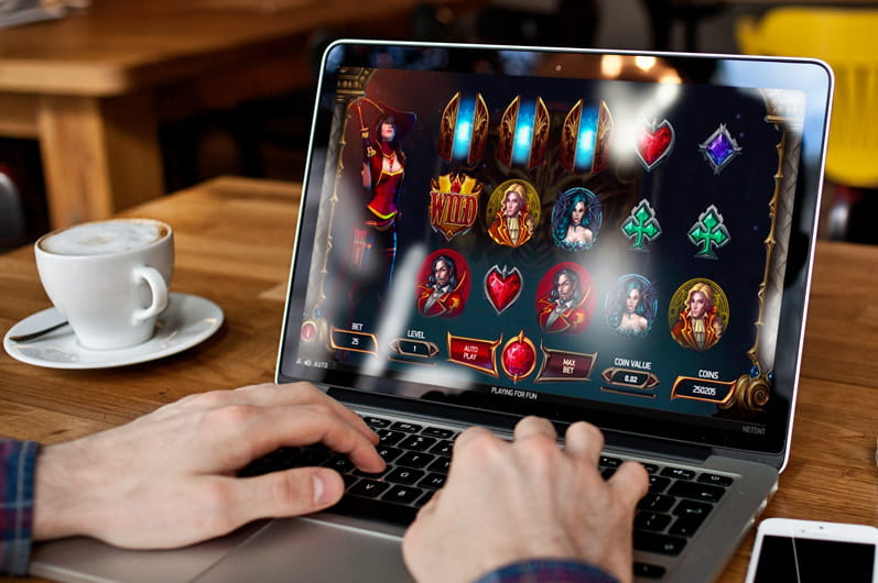 Beste Online Casinos x Casinospiele online auf dem Laptop spielen.