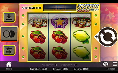 Der klassische Slot Jackpot 6000 in der mobilen Version.