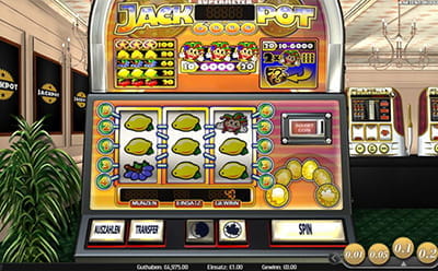 Beim klassischen Slot Jackpot 6000 könnt ihr mit einem Münzwurf euren Gewinn verdoppeln