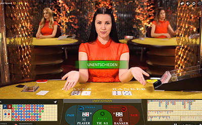 Live Baccarat Squeeze bei JackpotCity