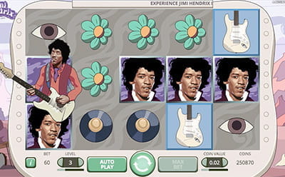 Der Spielautomat Jimi Hendrix bei BetVictor