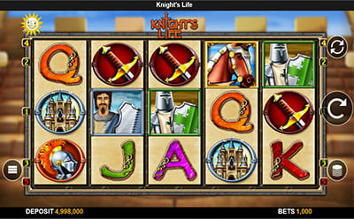 Knight's Life Slot im Mobile Casino.