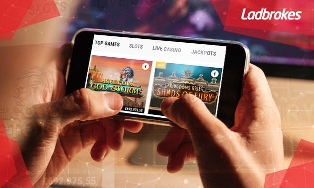 Die Web-App von Ladbrokes auf einem Smartphone