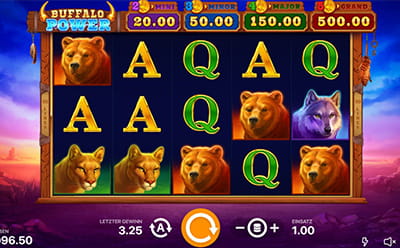 Der Buffalo Power: Hold and Win Slot von Playson.