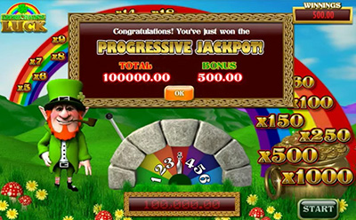 Leprechauns Luck Jackpot Gewinn