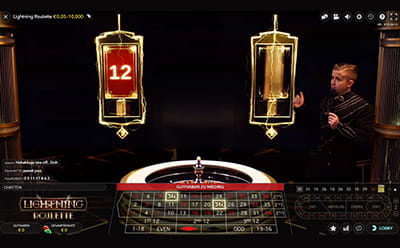 Beim Lightning Roulette im Live Bereich des Casinos, bekommt ihr in jeder Runde die Chance eure Einsätze zu maximieren. 