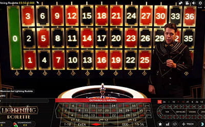 Das beliebte Lightning Roulette im Wixstars Live Casino