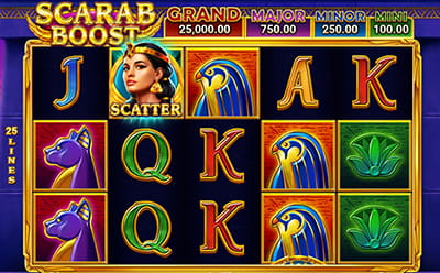 Der Scarab Boost Slot im Lucy's Casino.