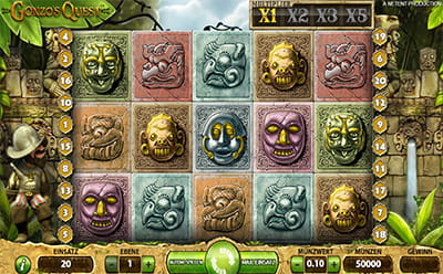 Der Gonzo's Quest Slot von NetEnt.