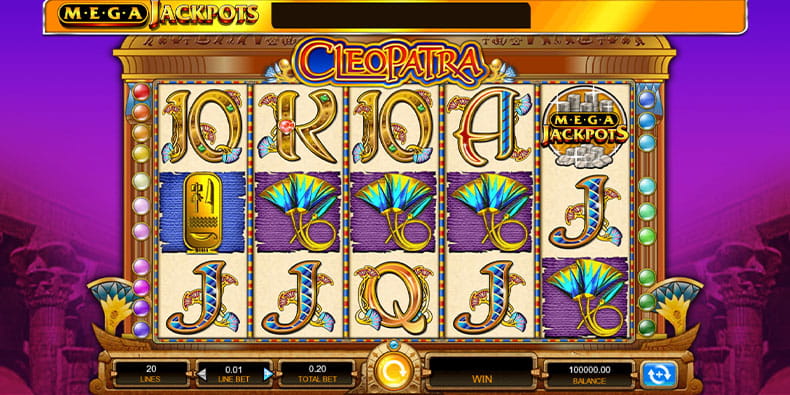 Mega Jackpots Kleopatra Bildschirmfoto
