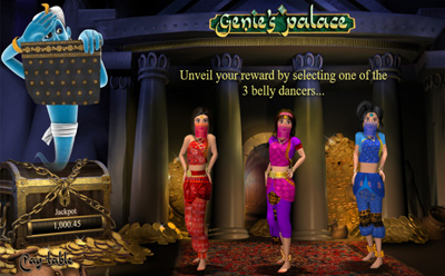 Millionaire Genie Slot Freispiele des Playtech Spielautomats.