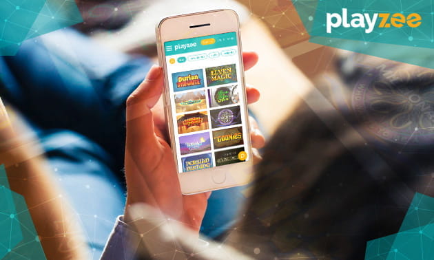 Die mobile Webseite des Playzee Casinos