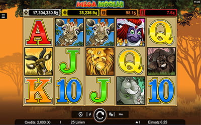 Der Mega Moolah Slot bei MoiCasino.