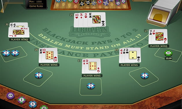 Macht euch vertraut mit der Spielweise von Multihand Blackjack