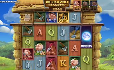 Der Big Bad Wolf Megaways Slot von Quickspin im National Casino.